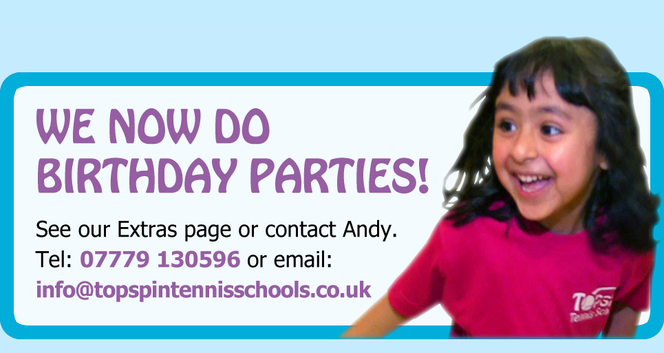 We now offer birthday parties!